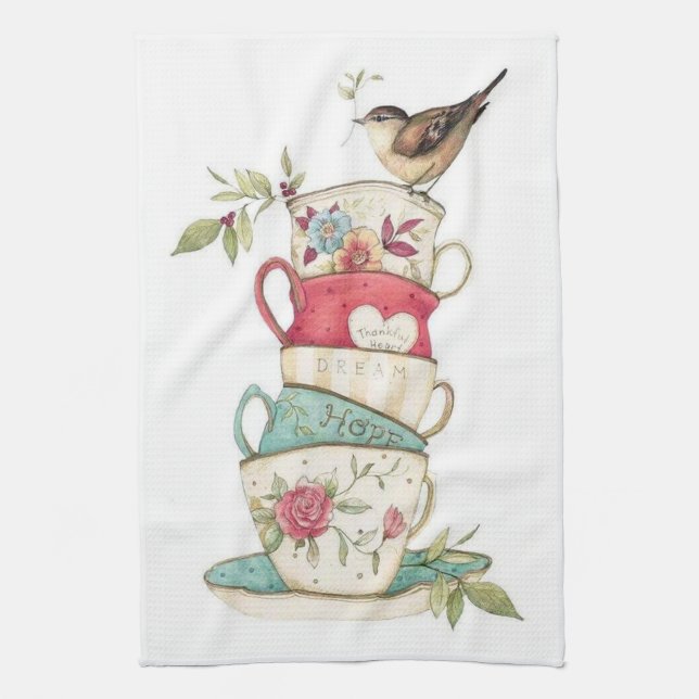 Cuisine Tea Time Tea Serviette (Vertical)