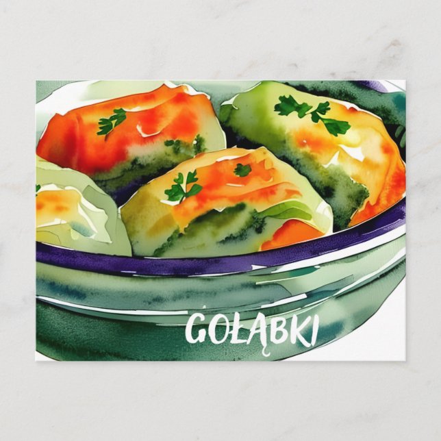 Cuisine traditionnelle polonaise, Carte postale po (Devant)