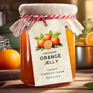 Cuisine vintage en gelée orange étiquette
