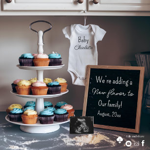 Cuisine vintage faire-part de grossesse Cupcake