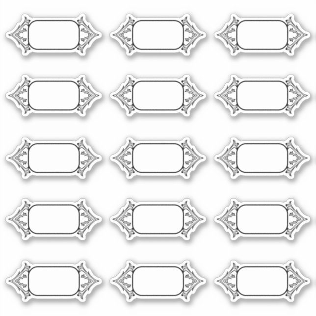 Cuisine Vintage simple vierge Étiquettes (Devant)