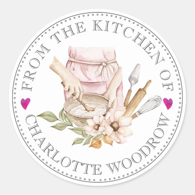 Cuisinier boulanger Outils Étiquette alimentaire S (Devant)