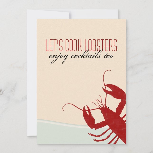 Cuisinons des homards Invitation au pain de homard (Devant)