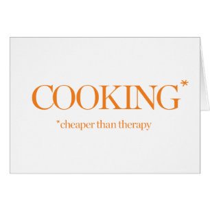 Cuisson meilleur marché que la thérapie
