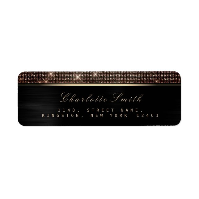Cuivre noir brillant de luxe RSVP Metallic (Devant)