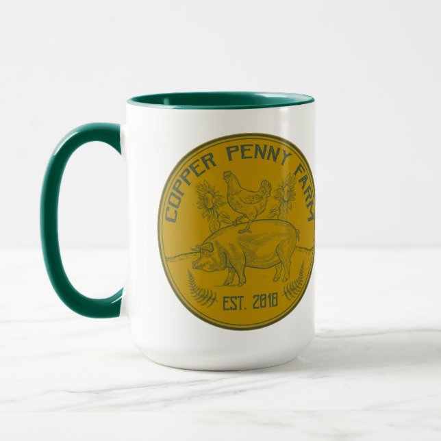 Cuivre Penny Farm Mug (Gauche)
