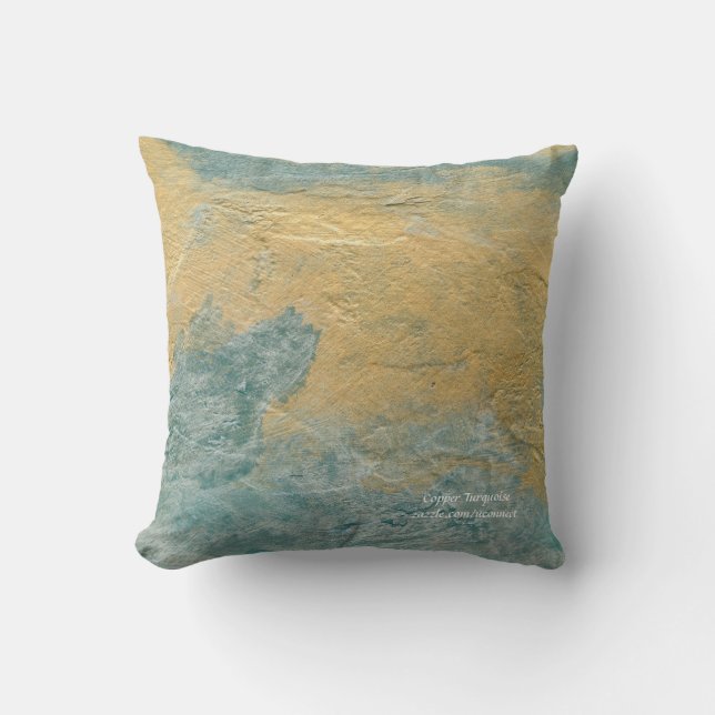 Cuivre Turquoise Coussin (Recto)