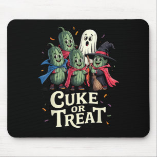 Cuke Or Treat – Funny Halloween Cuber Costume  Mouse Pad