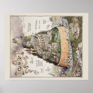 Cul de Sac and Adjacent Places Map Poster