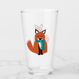 Culbuteur confortable en verre de Fox d'orange