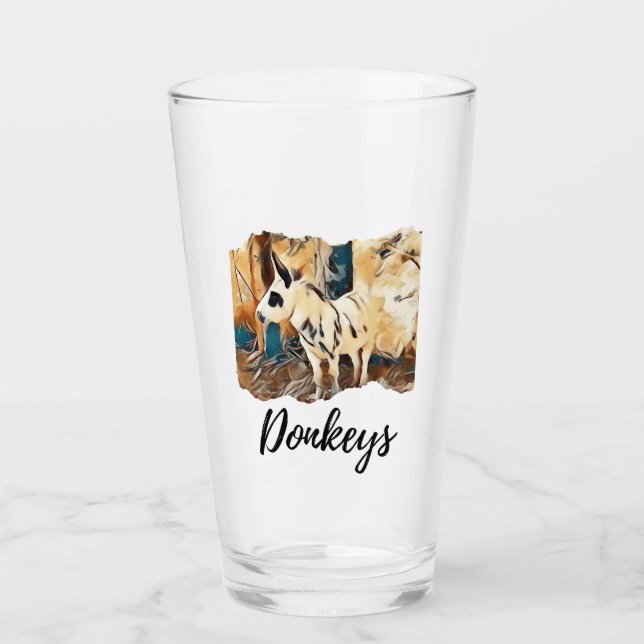 Culbuteur en verre d'amant d'âne (Devant)