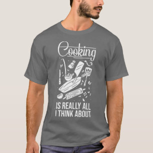 culinary arts cooking kitchen chef cook knife food T-Shirt