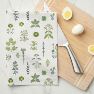 Culinary Botanicals Green Kitchen Towel