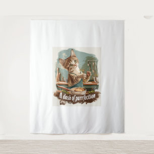 Culinary Cat Chef Tapestry