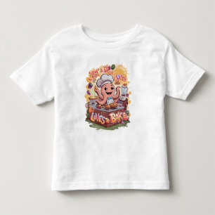 Culinary Cephalopod: Octopus Cooking Delight Toddler T-shirt