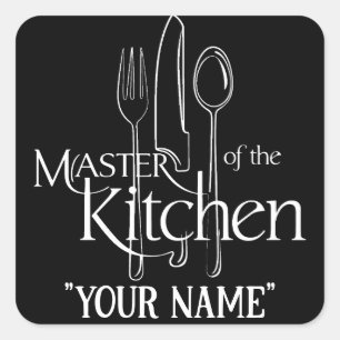 Culinary Champion customizable cooking lover Square Sticker