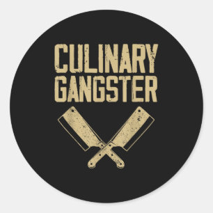 Culinary Chef Art For Men Women Cooking Lover Kitc Classic Round Sticker