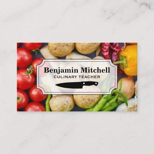 Culinary Chef | Fresh Produce Business Card (Front)