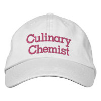 Culinary Chemist typography in pink