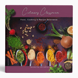 Culinary Cookbook & Recipe Book Binder