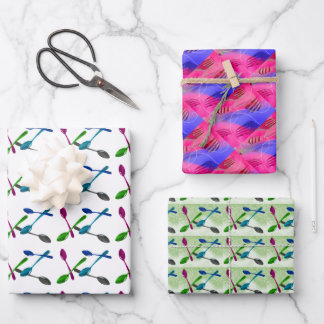 Culinary Forks and Spoons Wrapping Paper Sheets