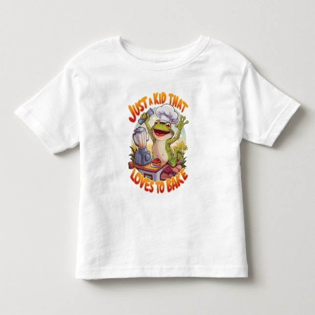 Culinary Frog: Frogtastic Blender Magic Toddler T-shirt (Front)