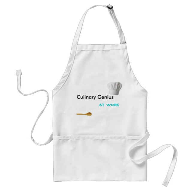 Culinary Genius At Work Apron (Front)