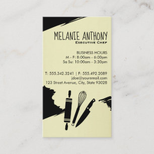 Culinary Master Tools / Brushed (black) Business Card