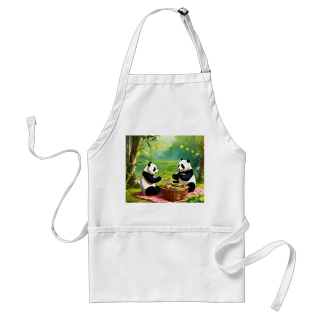 "Culinary Mastery with Playful Precision Kitchen" Standard Apron (Front)
