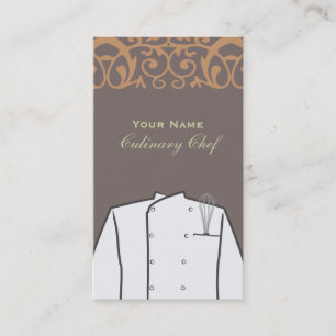 Culinary Personal Chef Catering Restaurant Business Card