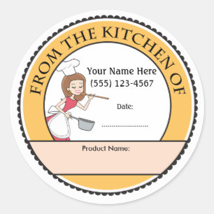 Culinary Personalized Baking Sale Labels