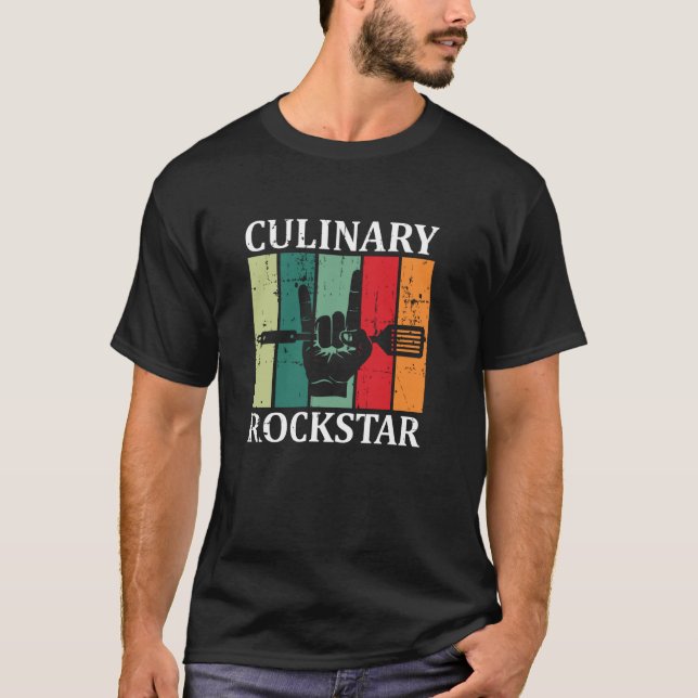 Culinary Rockstar Vintage T-Shirt (Front)