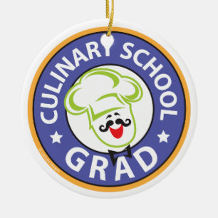 Culinary School Graduation Ceramic Ornament