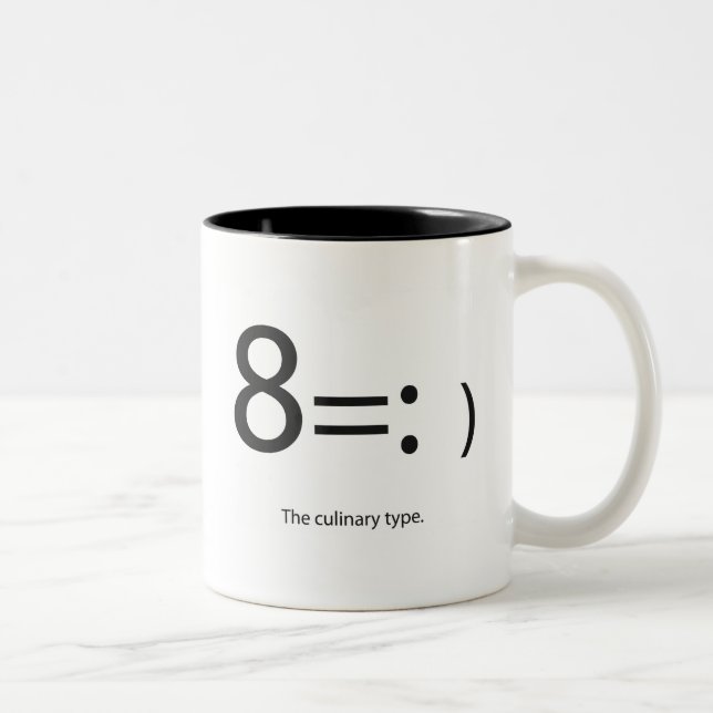 culinary "type" mug (Right)