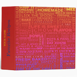 Culinary word art 2"/ binder