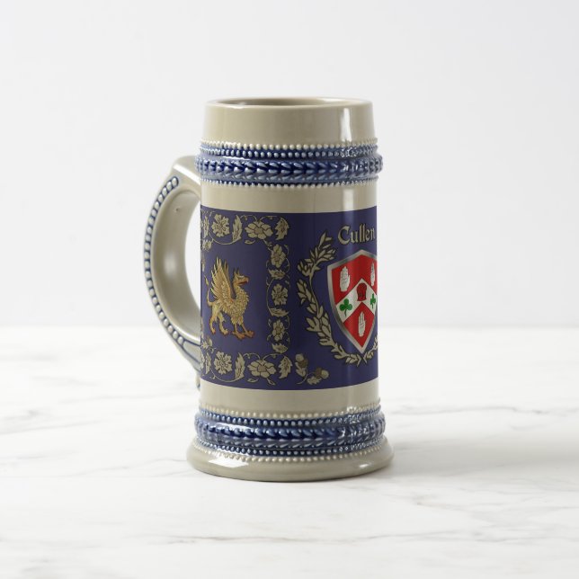Cullen/O'Cullen Irish Shield Griffin Stein (Front Left)