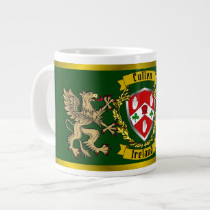 Cullen/O'Cullen Irish Shield & Griffins Large Coffee Mug