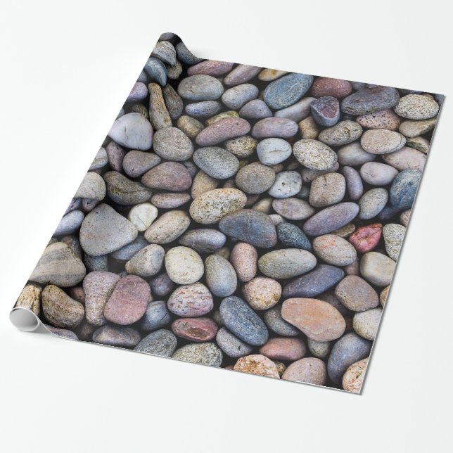 Culloden Moor Pebbles Wrapping Paper (Unrolled)