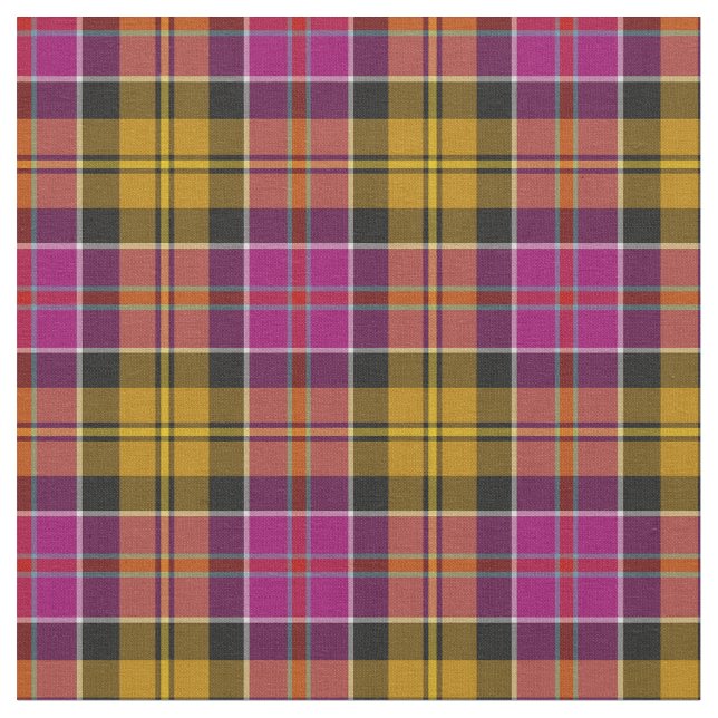 Culloden Scotland District Tartan Fabric (Close Up)