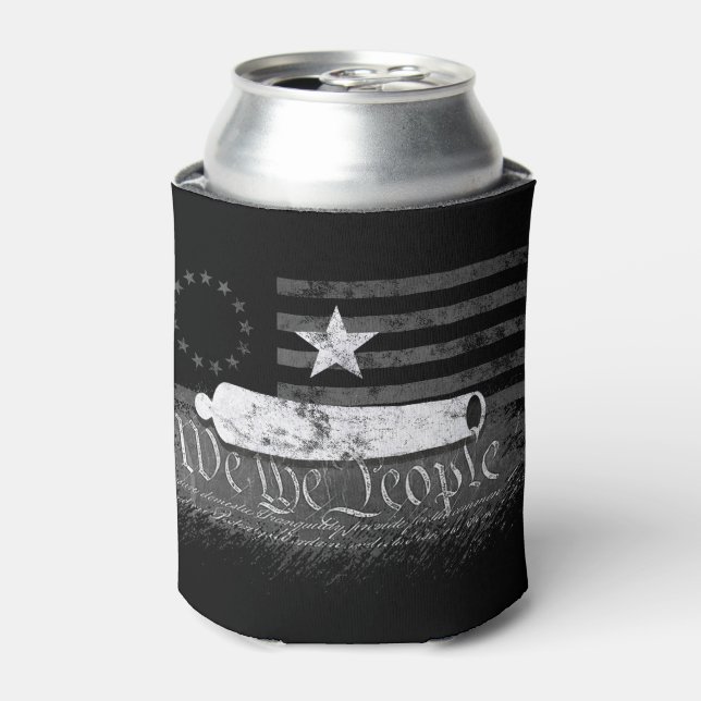 Culpeper Cannon Vintage Betsy Ross Flag Can Cooler (Can Front)