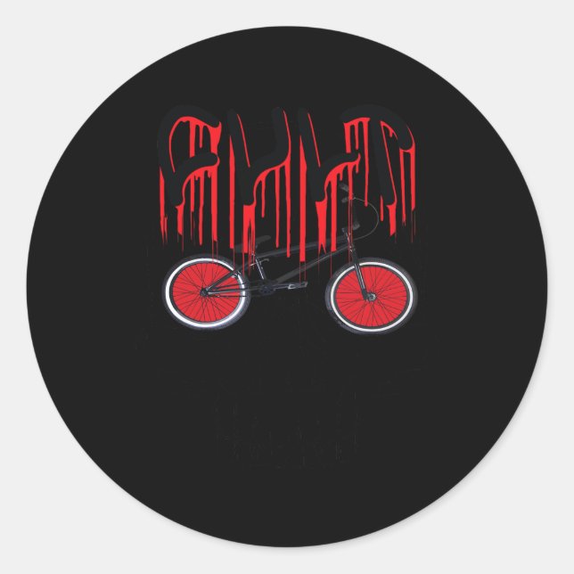 Cult bmx Costume Halloween Classic Round Sticker (Front)