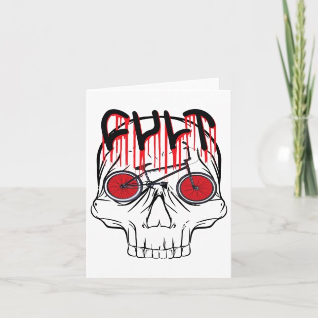Cult Bmx Halloween Costume Gift For Women Girls Ki Card (Front)