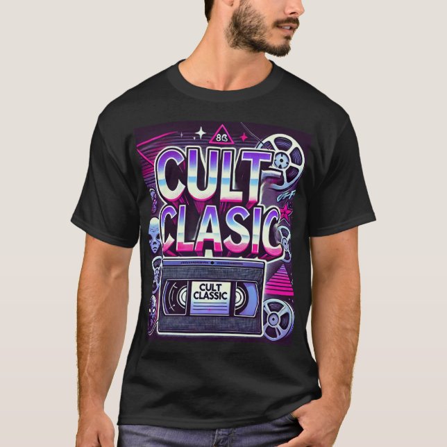 Cult Classic Retro 80s Graphic T-Shirt –VHS Horror (Front)