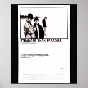 Cult Comedy Stranger than Paradise by American Aut Poster