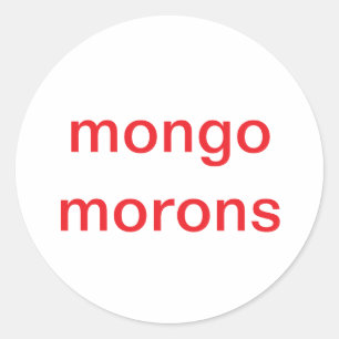 cult morons dumb drumpf Hankamer Artjunkhaus Comic Classic Round Sticker