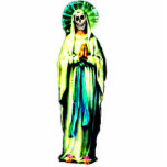 Cult Of Santa Muerte Standing Photo Sculpture<br><div class="desc"></div>