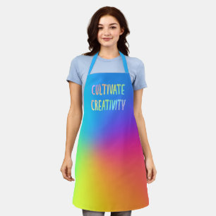 "Cultivate Creativity" Rainbow Apron