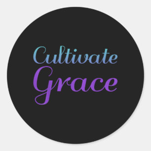 Cultivate Grace Prevention Artwork Classic Round Sticker
