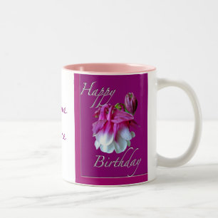 Cultivated Columbine Birthday Mug Personalize