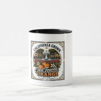 Cultivé en Californie - Mug Old Towne Orange